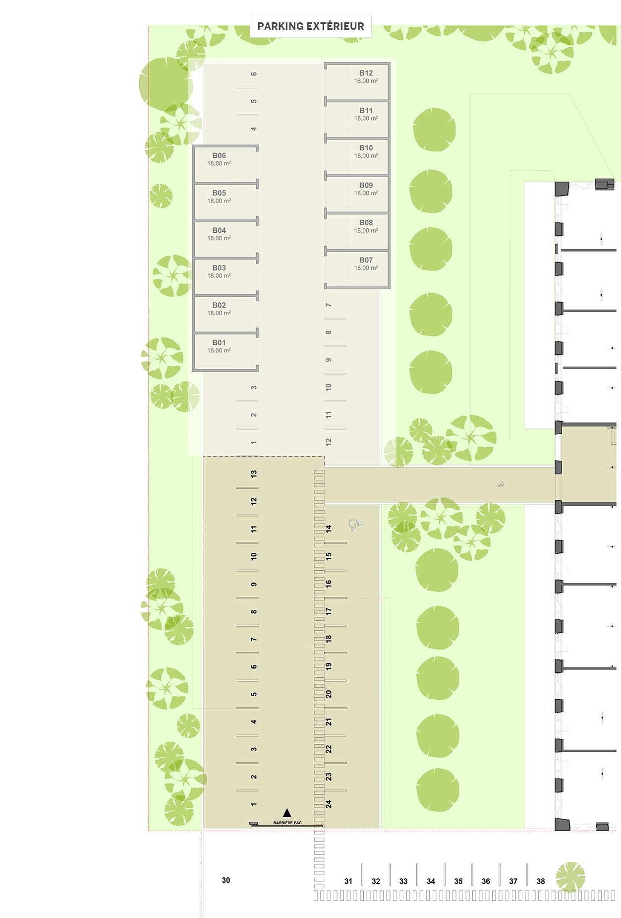 PARKING EXTÉRIEUR